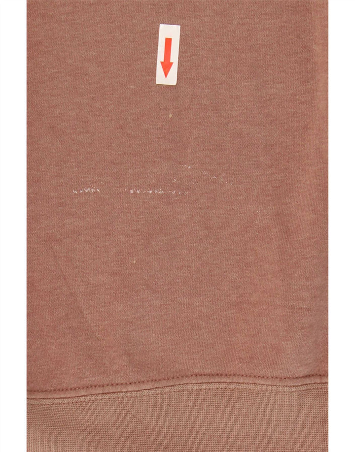 Nike - Sudadera con capucha para mujer, extragrande, larga, con gráfico, talla 40, color marrón medio
