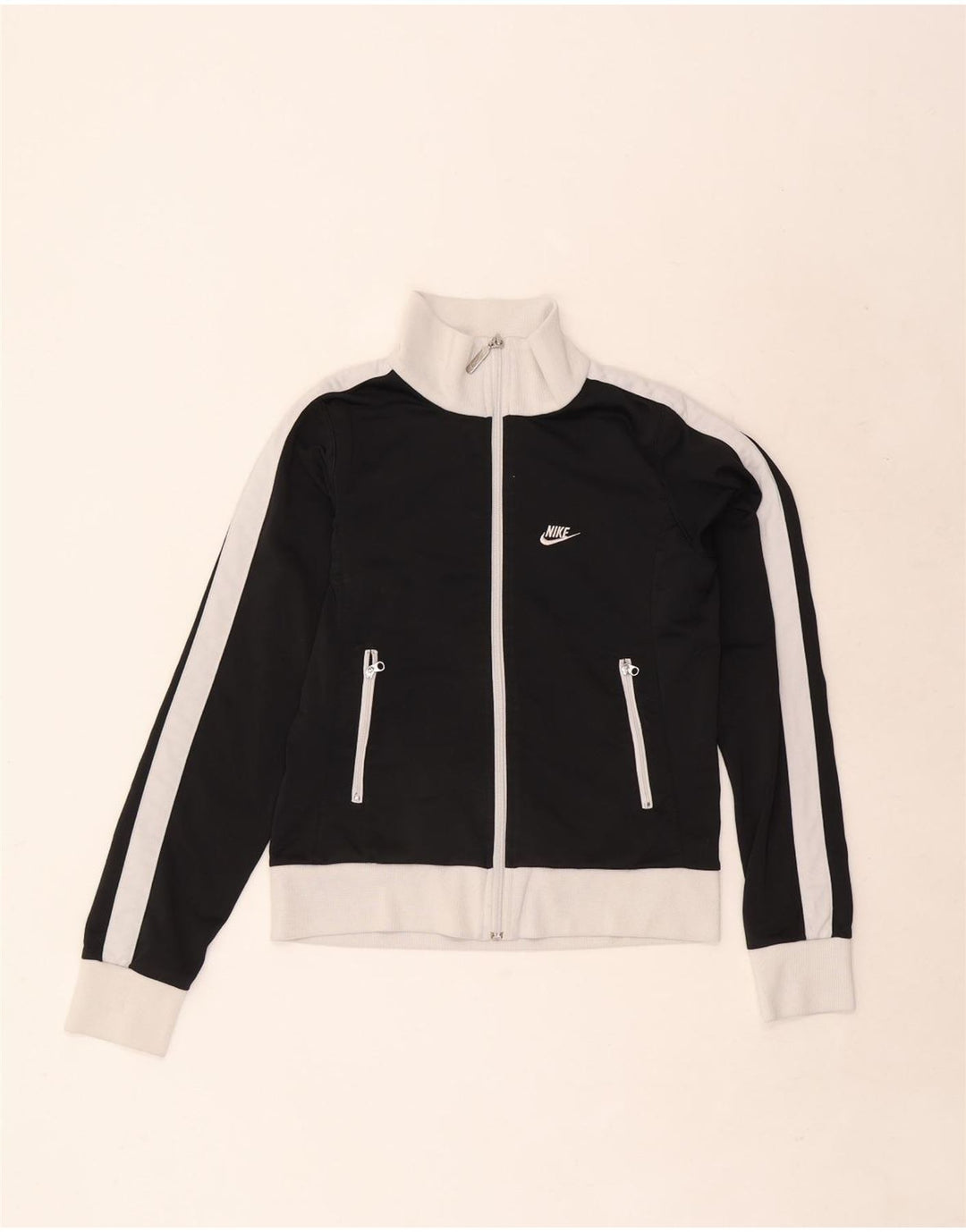 Nike Chándal completo para mujer UK 8/10 Small Negro Colorblock Poliéster