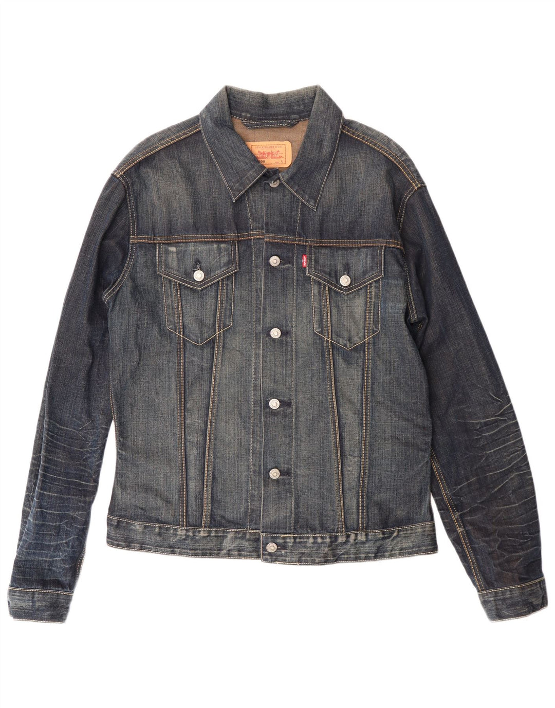 Levi's Chaqueta vaquera para hombre UK 40 Algodón azul grande