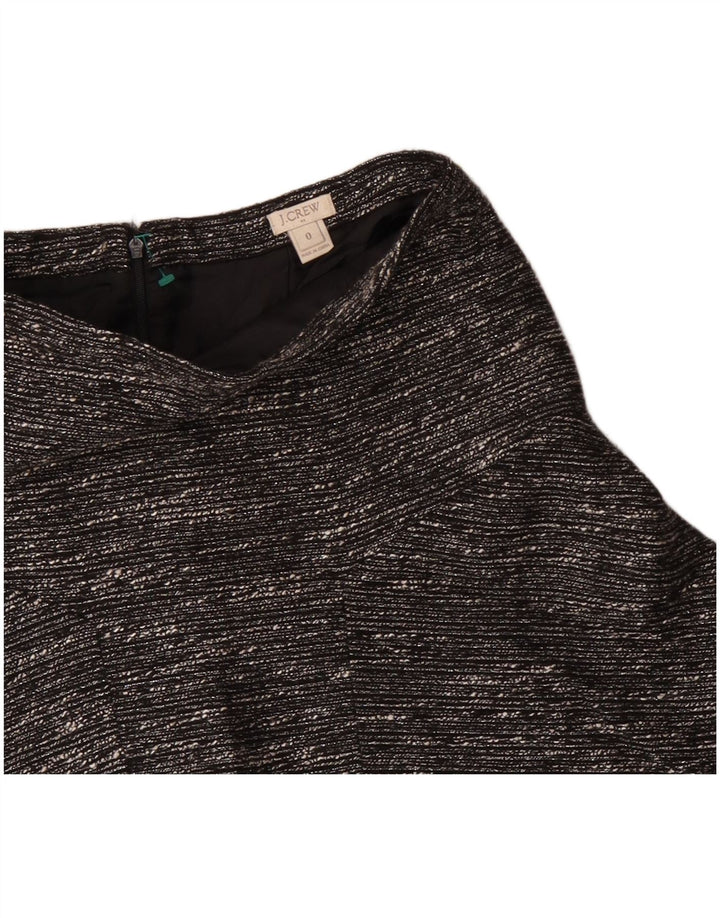 J. CREW Falda acampanada para mujer US 0 XS W28 Poliéster moteado negro