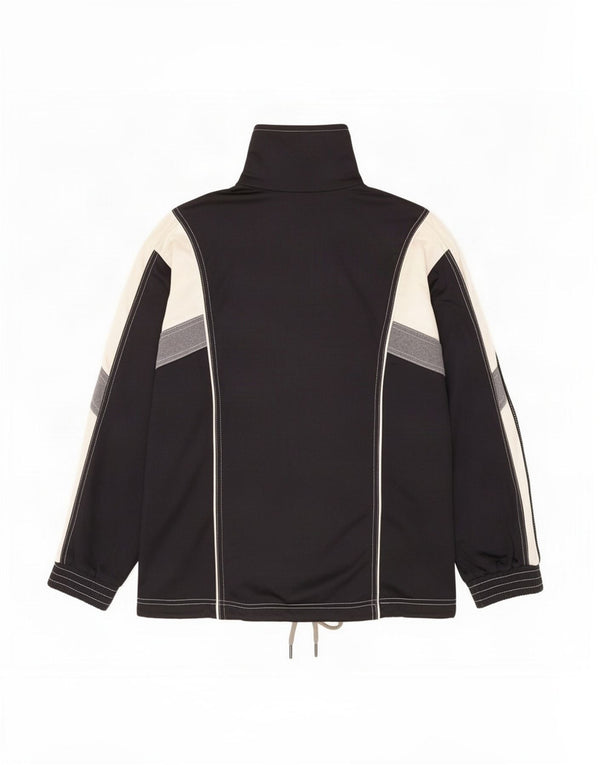 Lotto Chaqueta de chándal con gráfico para mujer UK 10 Small Black Colourblock