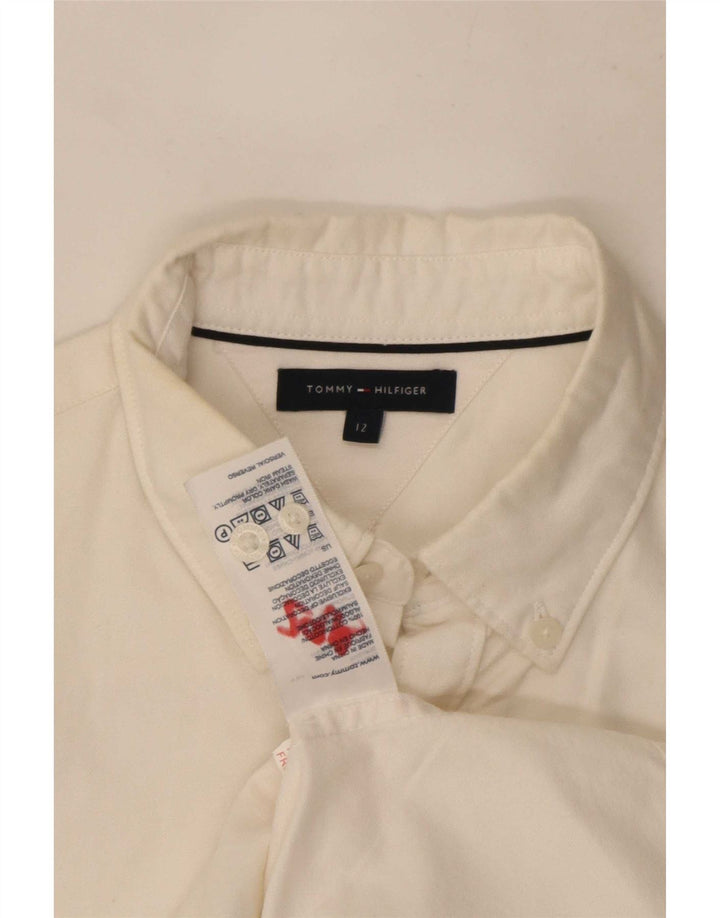 Tommy Hilfiger Camisa Niño 11-12 Años Blanco Algodón