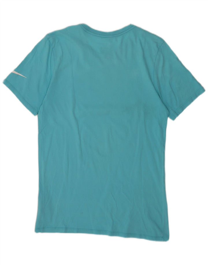 Camiseta Nike de corte atlético con gráfico para hombre, parte superior de algodón azul medio