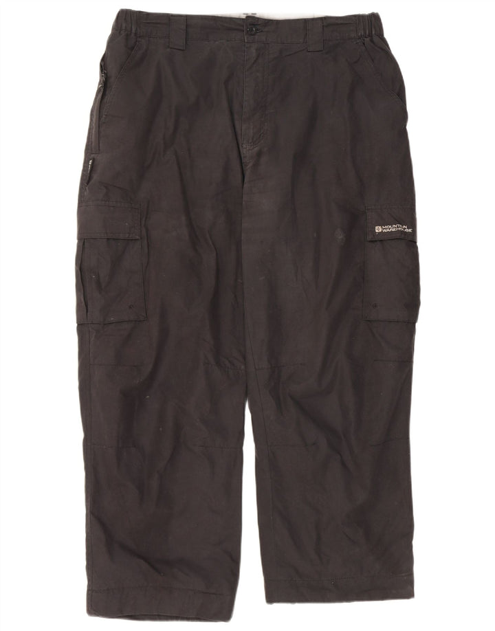 Pantalones cortos tipo cargo rectos para hombre de Mountain Warehouse W36 L25 Black