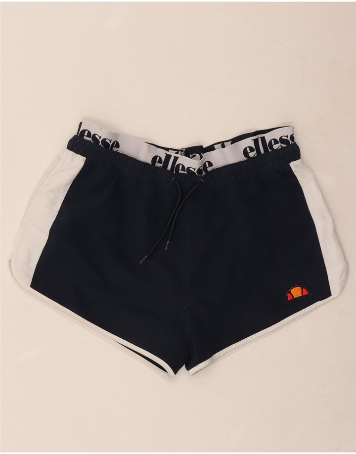 Ellesse Mens Graphic Sport Shorts Large Azul Marino Colorblock Poliéster