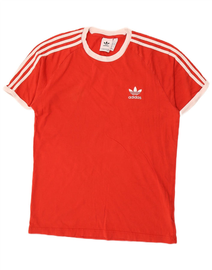 Adidas - Camiseta para hombre, talla grande, color rojo, algodón