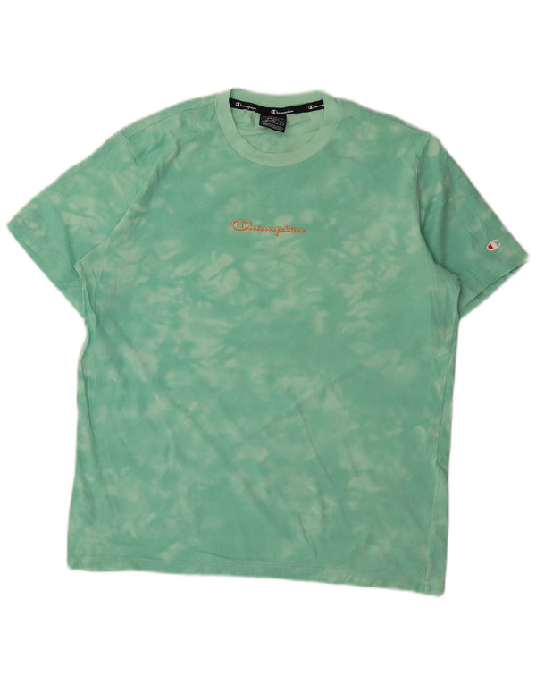 Champion Camiseta Gráfica Para Hombre Top Small Verde Tie Dye