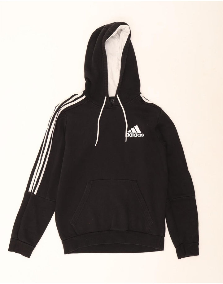 Adidas Hombre Sudadera Con Capucha Jumper Medium Negro Algodón