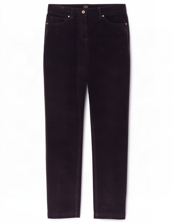 John Lewis Pantalones rectos de pana para mujer UK 12 Medium W32 L29 Azul marino