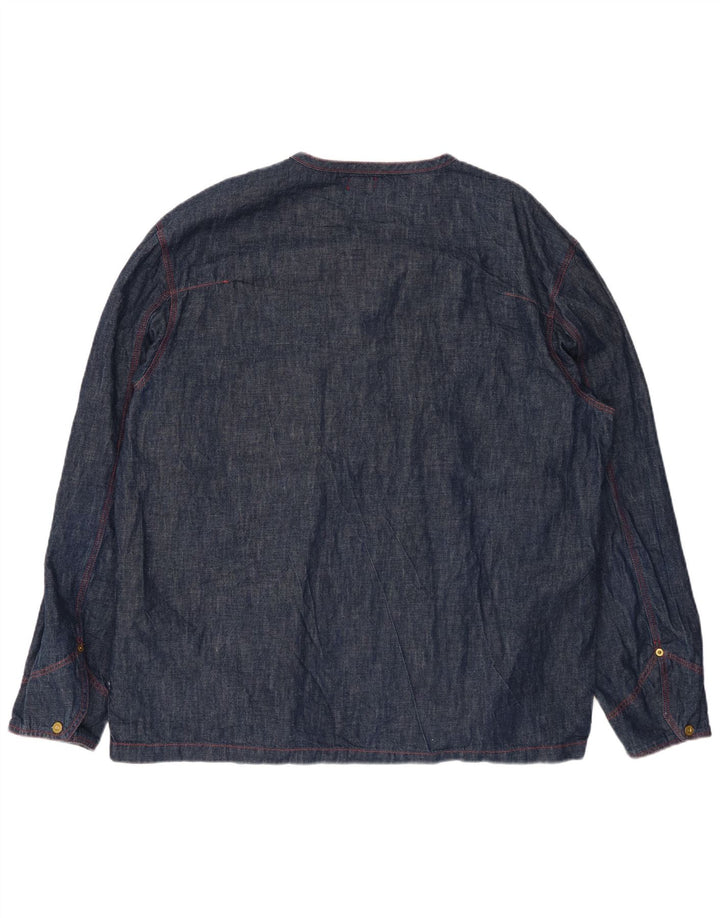 LEVI'S Camisa vaquera tipo pulóver para hombre XL Algodón azul marino