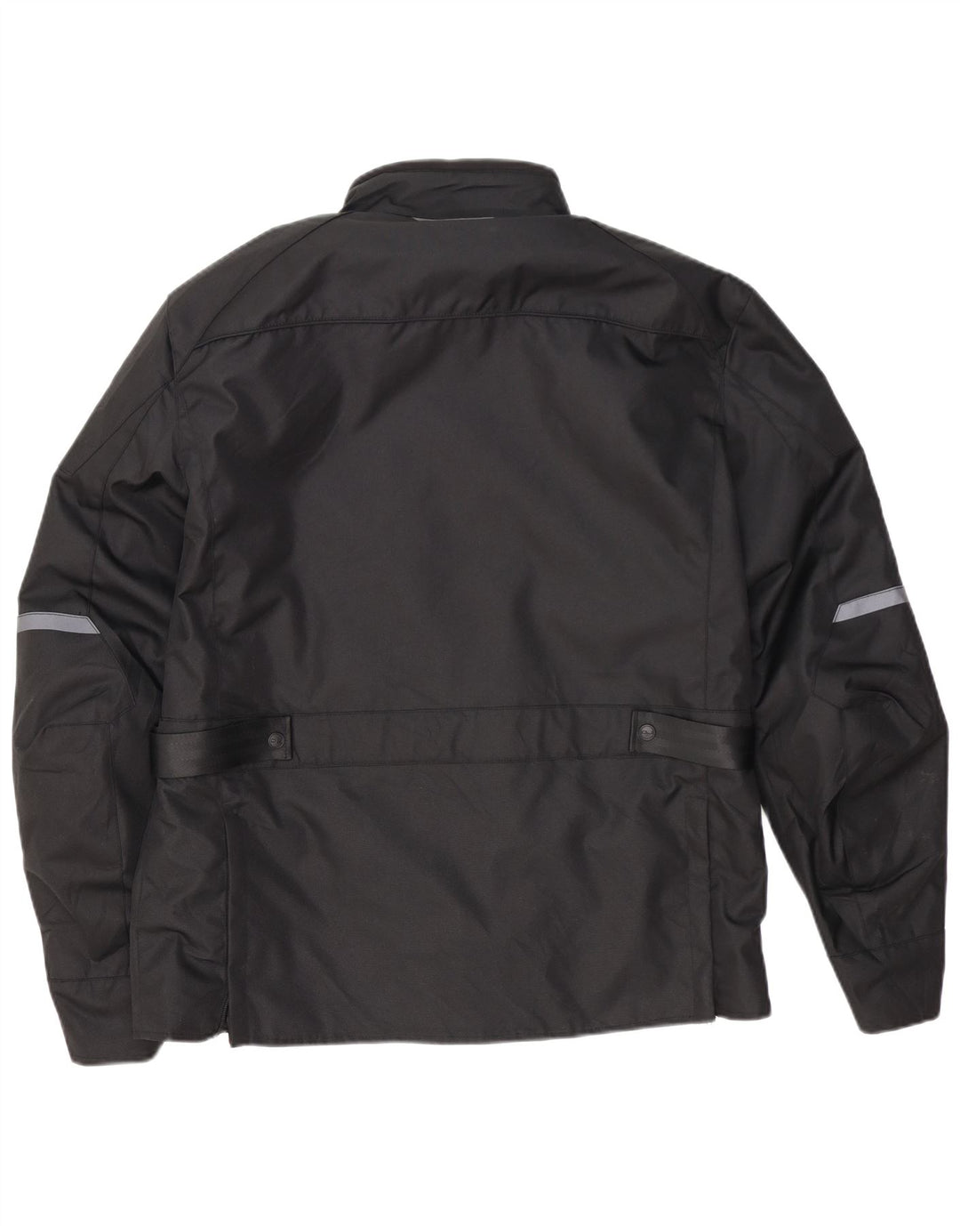 Vintage Hombres Moto Racer Utility Chaqueta Reino Unido 44 2XL Poliéster Negro