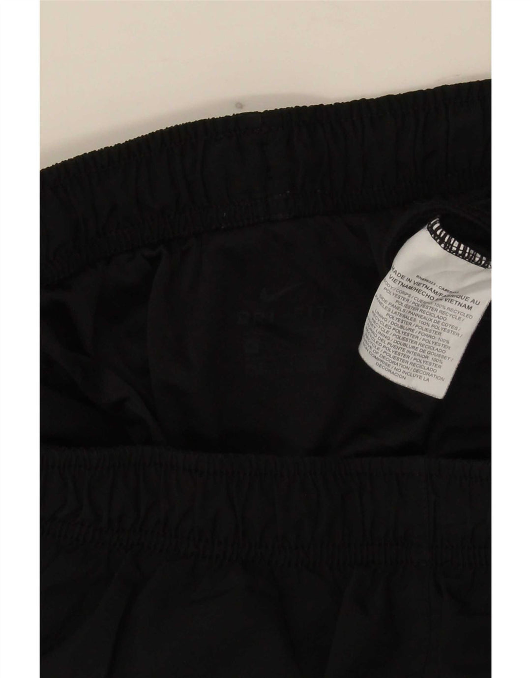 Nike - Pantalones cortos deportivos Dri Fit para mujer, talla 40, talla grande, poliéster negro