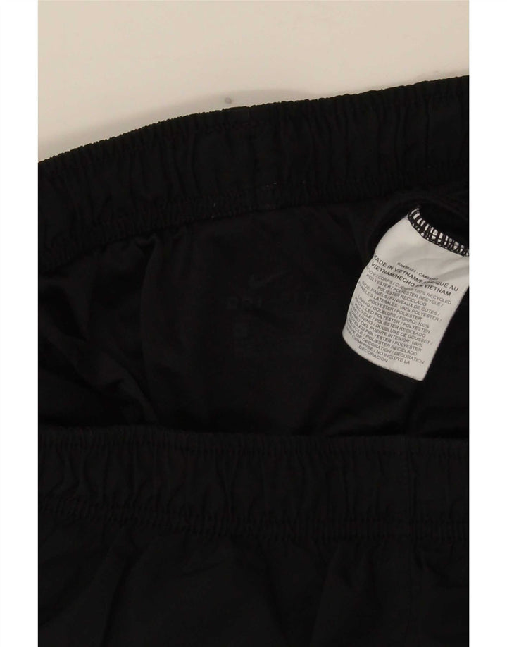 Nike - Pantalones cortos deportivos Dri Fit para mujer, talla 40, talla grande, poliéster negro