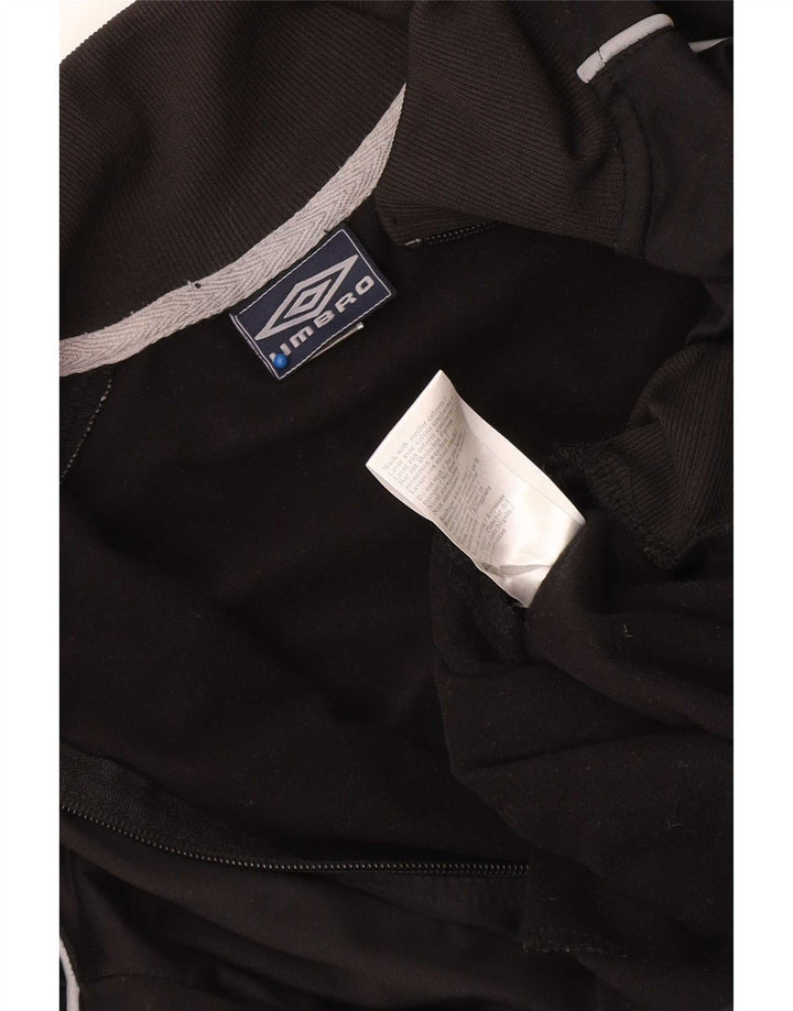 Umbro Hombre Chándal Top Chaqueta Mediana Negro Poliéster