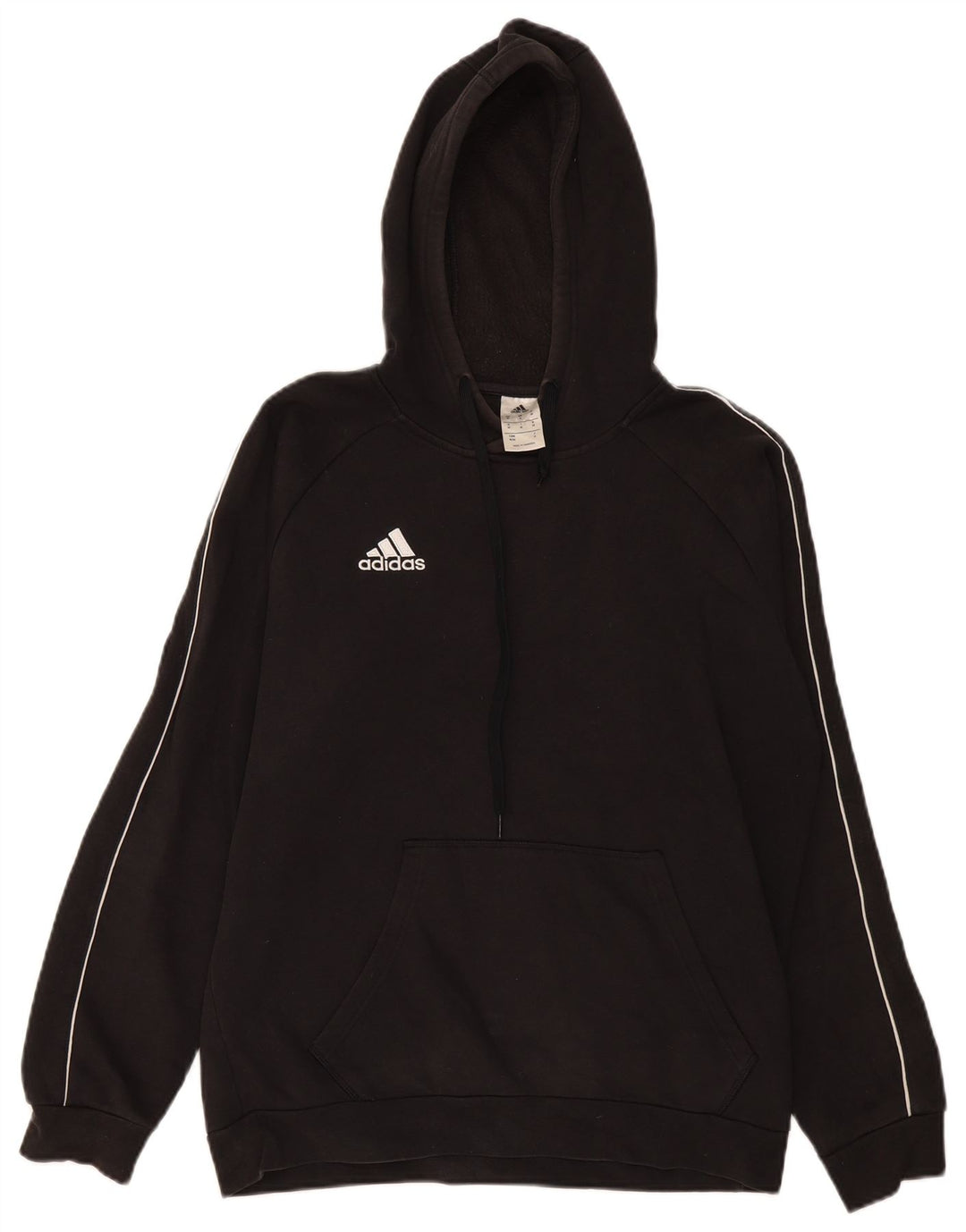 Adidas Hombre Sudadera Con Capucha Jumper Medium Negro Algodón
