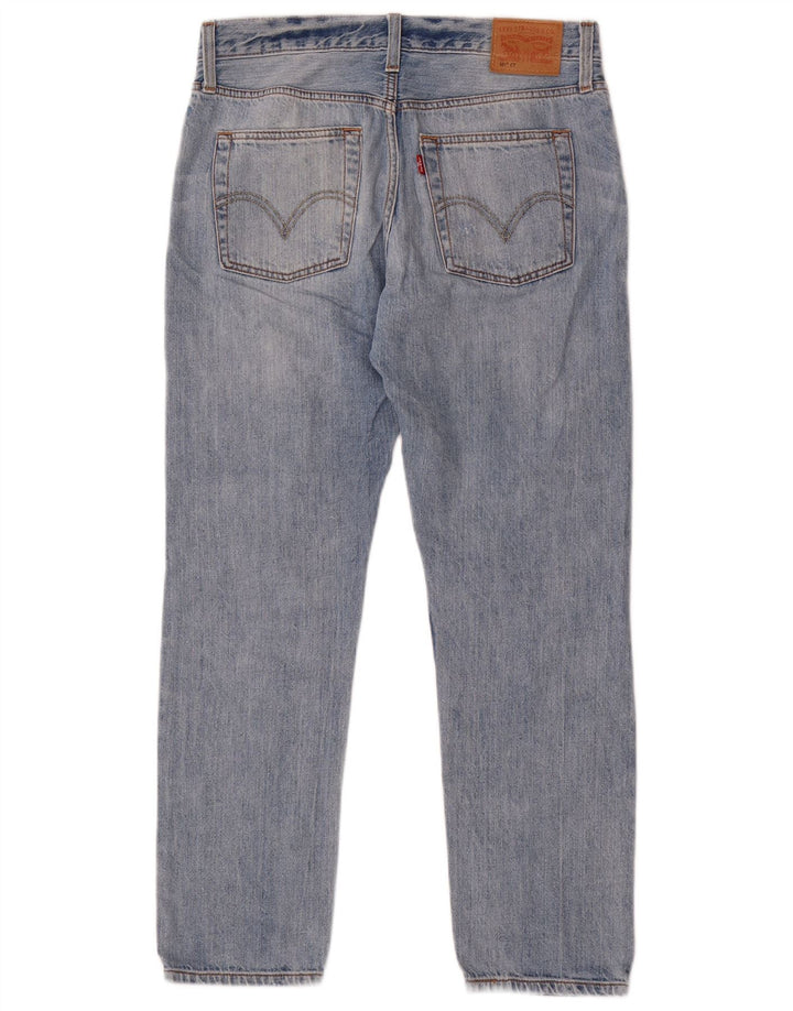 Levi's Mujer 501 CT Vaqueros Rectos Desgastados W26 L29 Azul