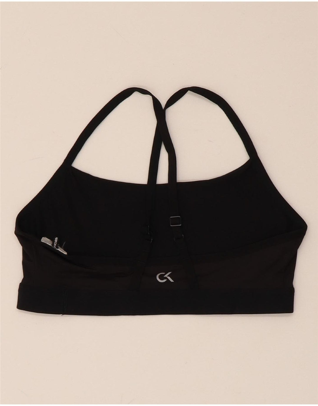 CALVIN KLEIN Top deportivo gráfico para mujer UK 8 Small Black