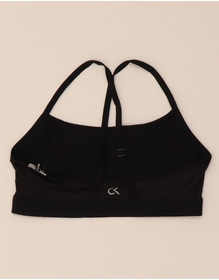 CALVIN KLEIN Top deportivo gráfico para mujer UK 8 Small Black