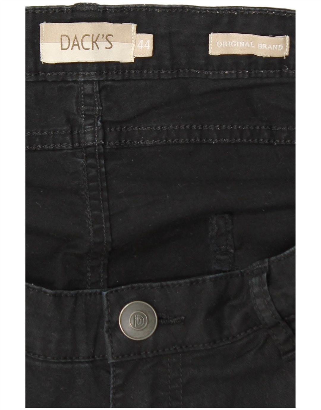 DACK'S Pantalones cortos de mezclilla de corte regular para mujer IT 44 Medium W28 Algodón negro