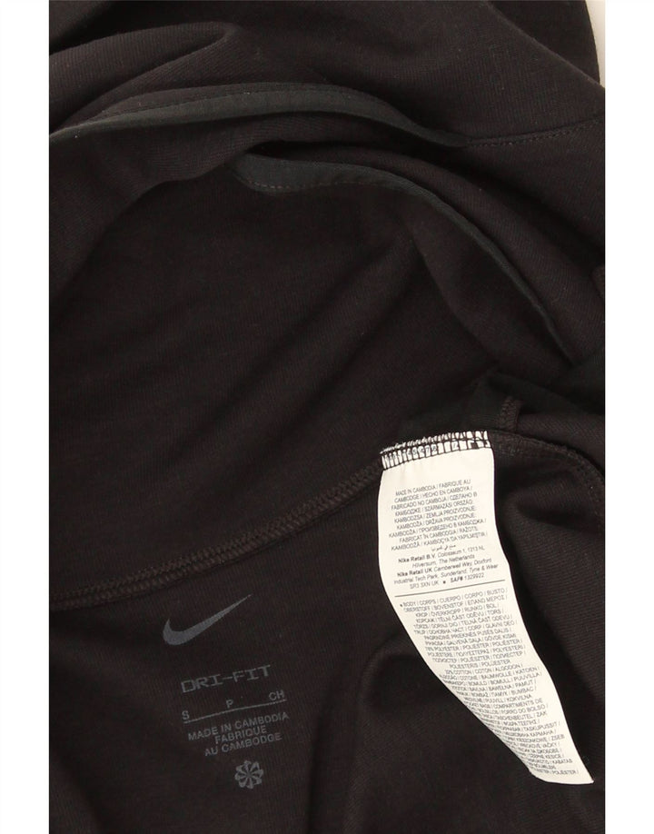 Nike Mens Dri Fit Top manga larga poliéster negro pequeño