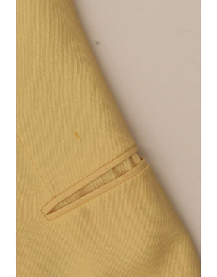 Massimo Rebecchi Chaqueta Blazer De 1 Botón Para Mujer IT 42 Lana Amarilla Mediana