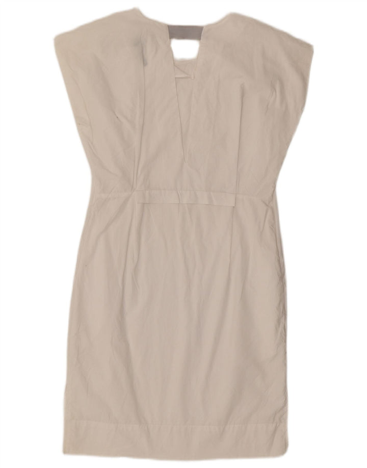 Woolrich Vestido recto extragrande sin mangas para mujer UK 6 XS Blanco