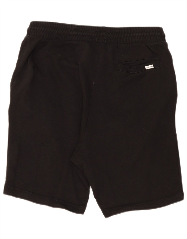 Jack & Jones Hombre Pantalones Cortos Deportivos Algodón Negro Mediano