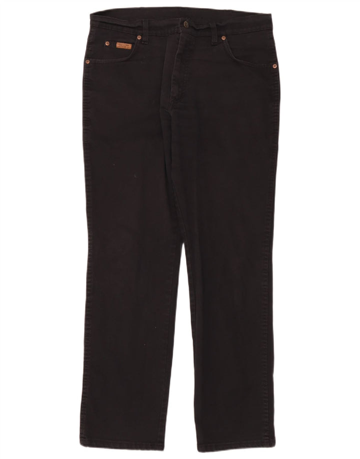 Wrangler Vaqueros rectos Texas para hombre W36 L32 Algodón negro