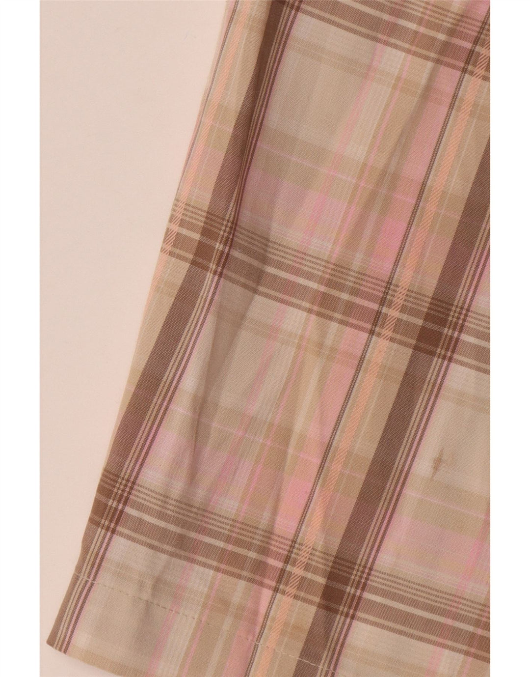 Izod Pantalones cortos chinos para mujer US 8 Medium W32 Pink Check Poliéster