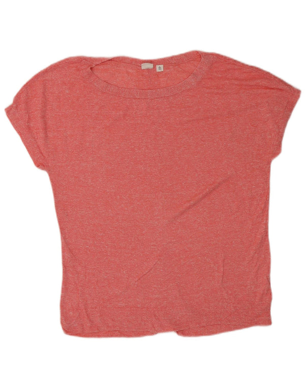 Gap Camiseta alta con gráfico extragrande para mujer UK 10 Small Pink Moteado