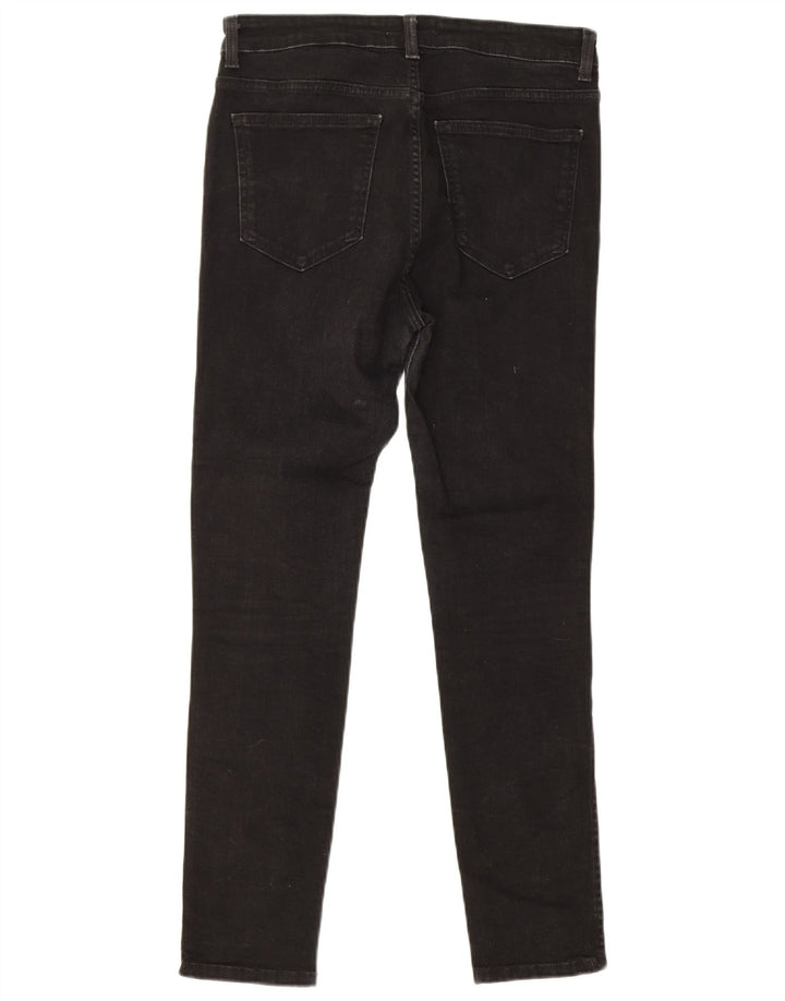 Zara Jeans Slim Mujer EU 40 Medium W30 L28 Algodón Negro