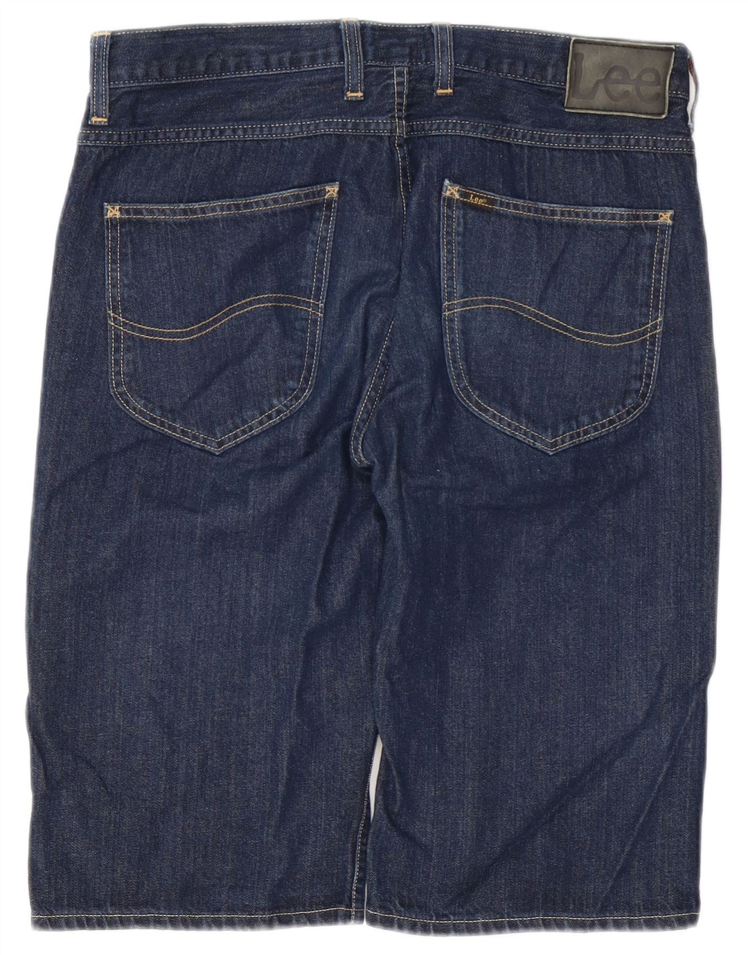 Lee Pantalones cortos vaqueros cortos de 5 bolsillos para hombre W32 Algodón azul marino mediano