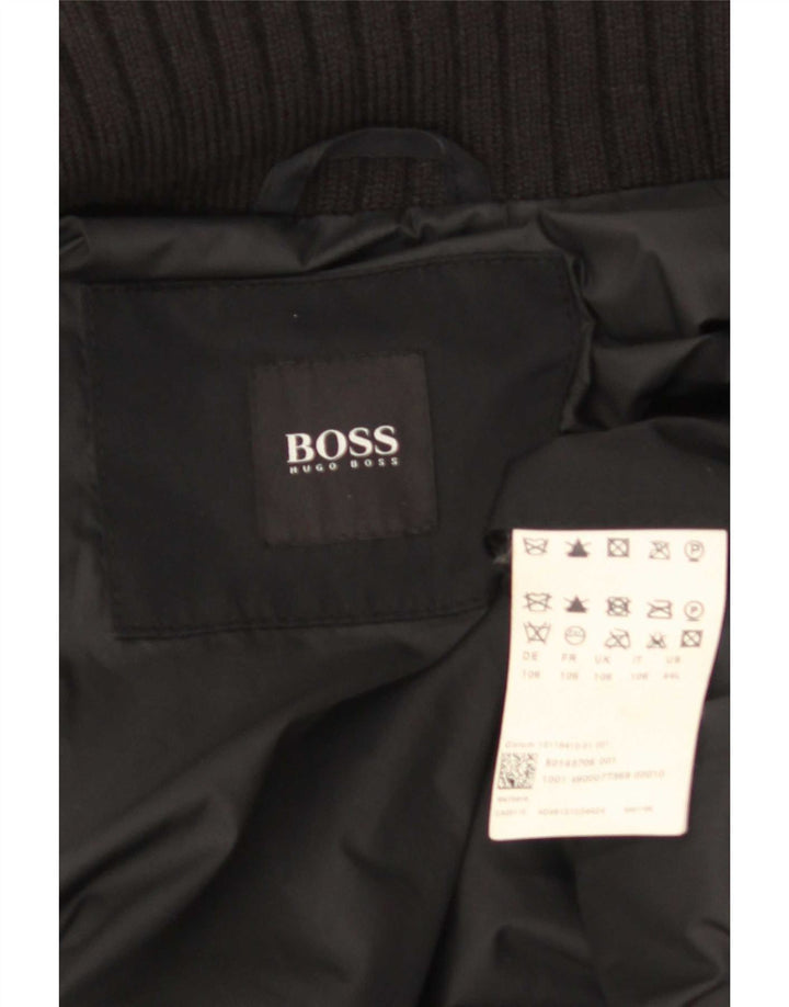 Abrigo Hugo Boss para hombre ES 42 XL Poliéster negro