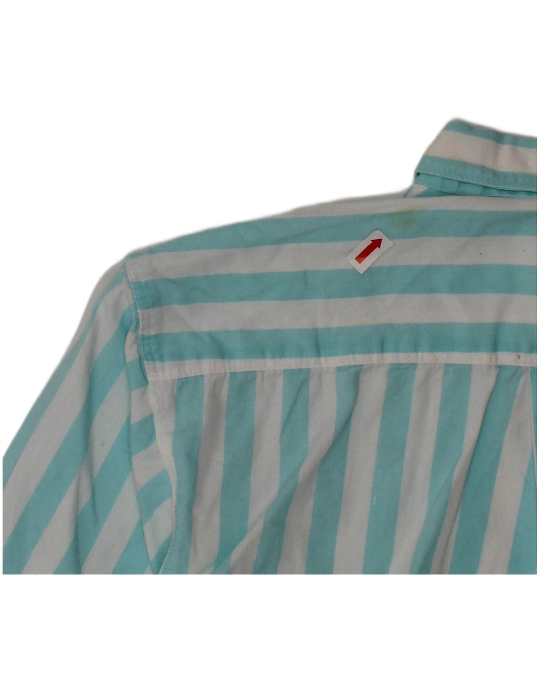 BENETTON Camisa Niño 7-8 Años Azul Medio Rayas