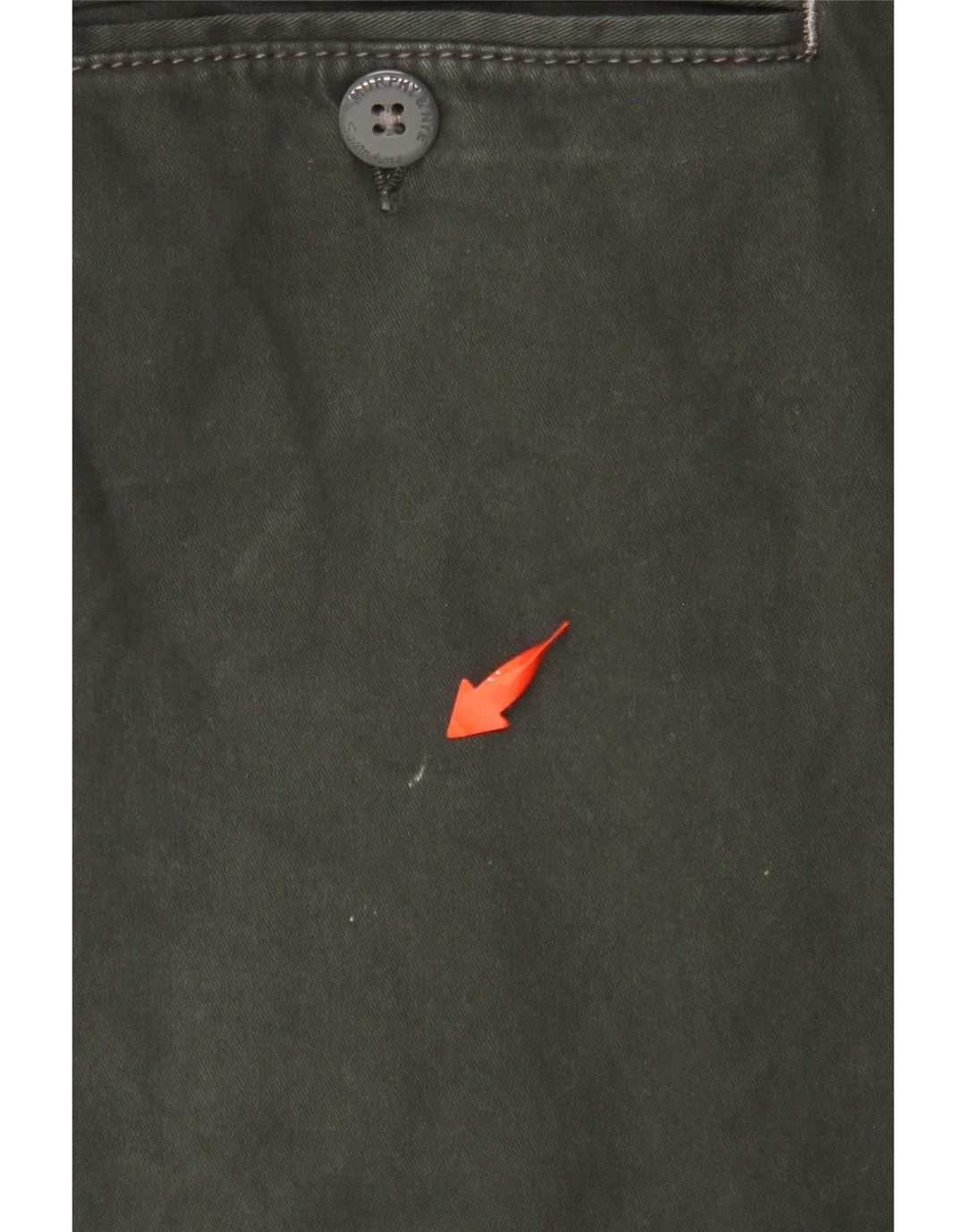 MURPHY & NYE Pantalón chino recto para hombre W38 L30 Algodón verde