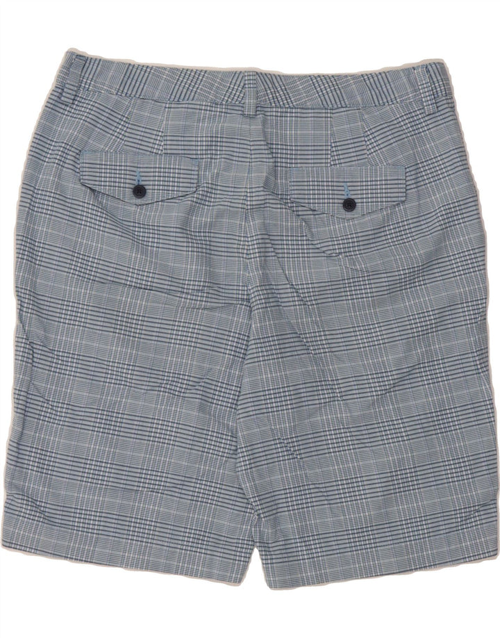 EDDIE BAUER Womens Mercer Fit Chino Shorts US 8 Medium W32  Blue Check Vintage Eddie Bauer and Second-Hand Eddie Bauer from Messina Hembry 