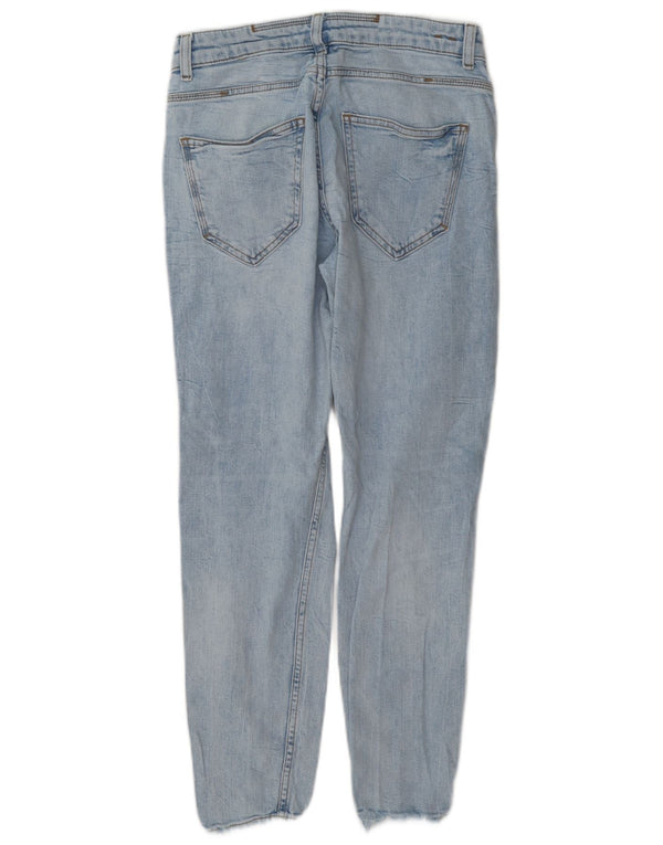Zara Jeans ajustados desgastados para hombre EU 38 Small W30 L27 Azul