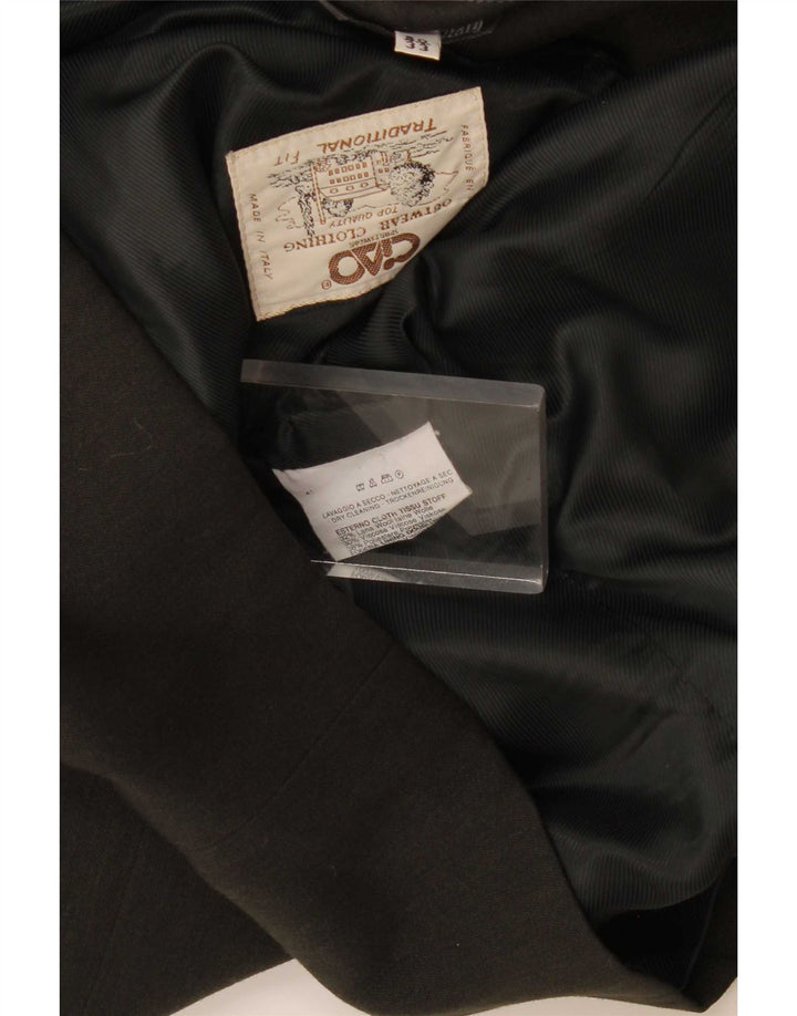 Ciao Chaqueta tipo blazer con doble botonadura para hombre IT 50 Large Grey Wool