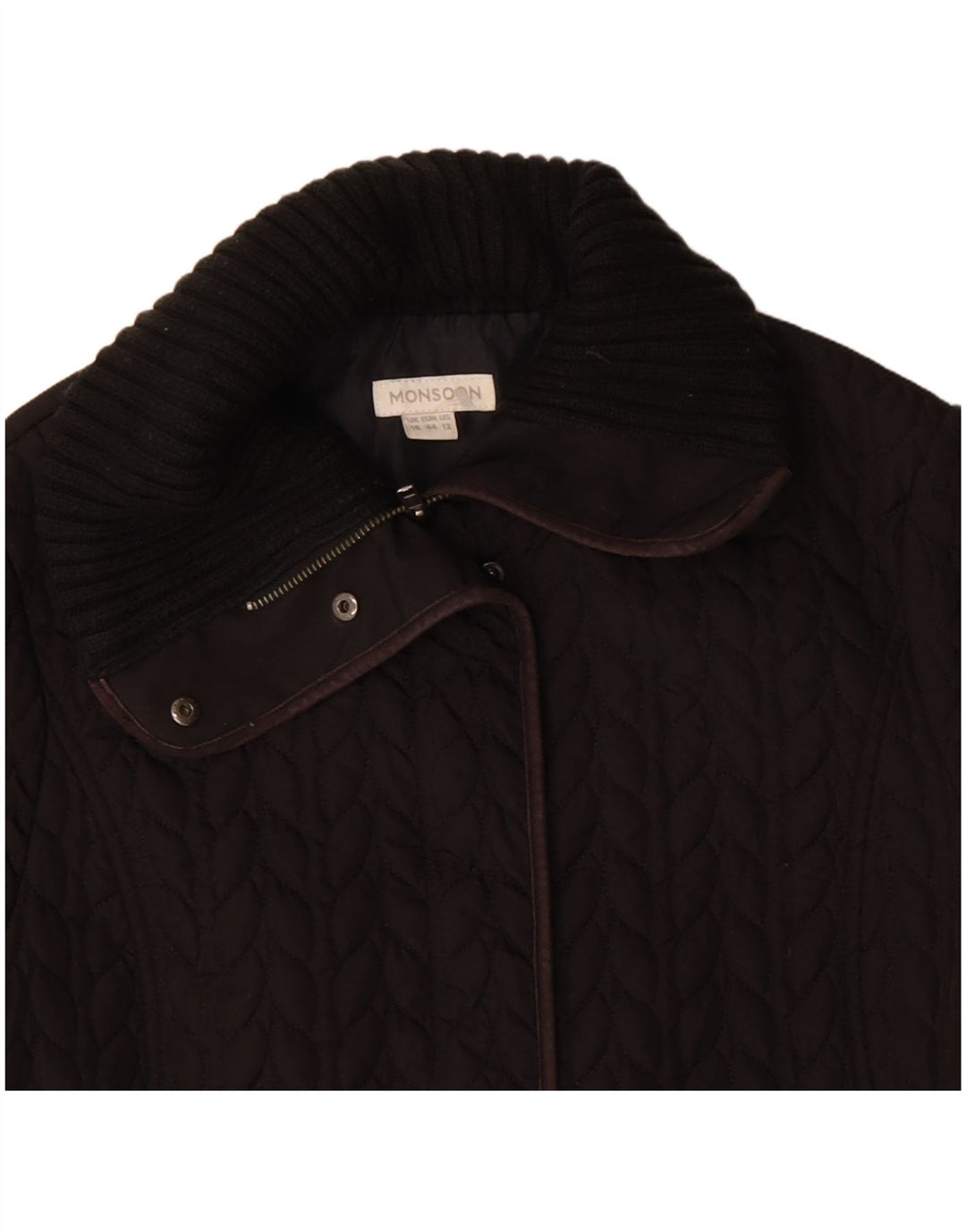 Monsoon Chaqueta acolchada para mujer UK 46 Grande Poliéster marrón