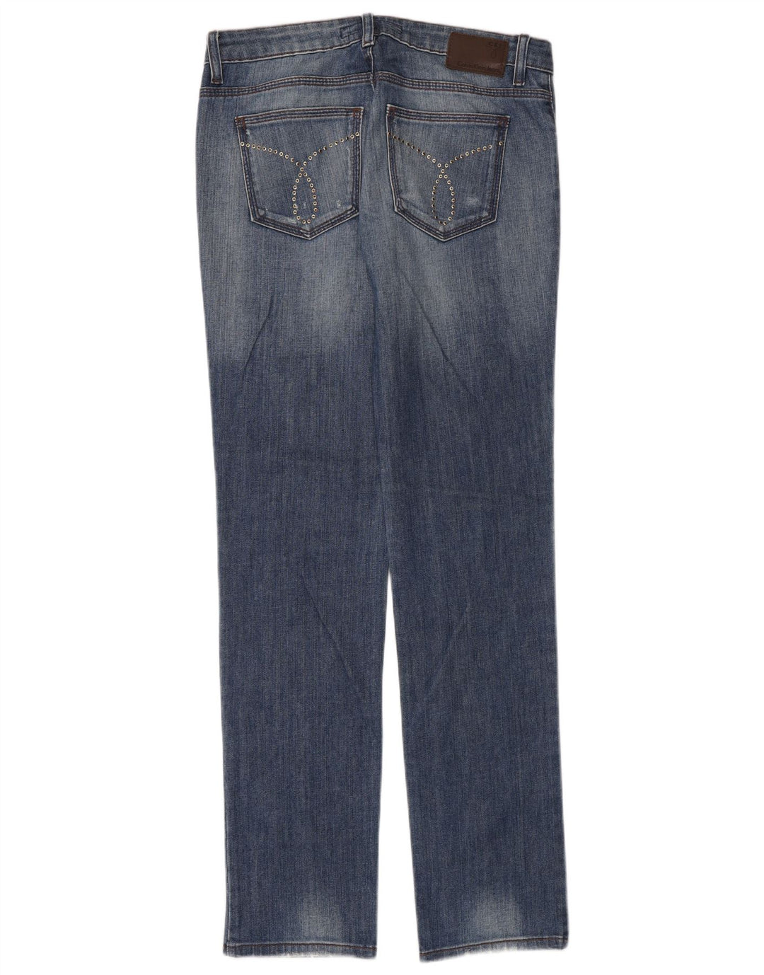 Vaqueros ajustados para mujer Calvin Klein W29 L33 Algodón azul