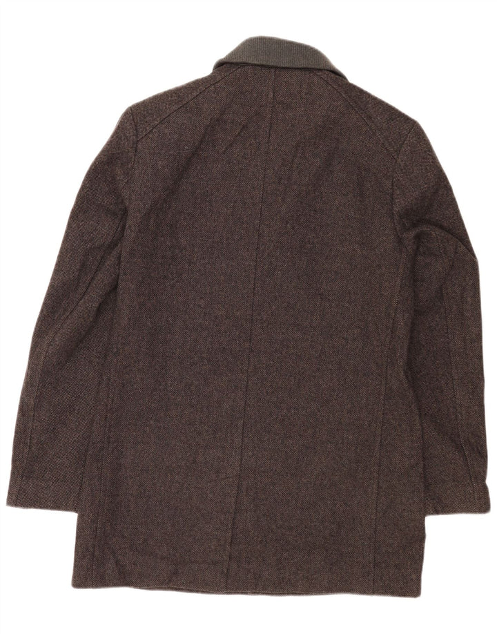 Ted Baker Abrigo para hombre Talla 4 Grande Lana gris