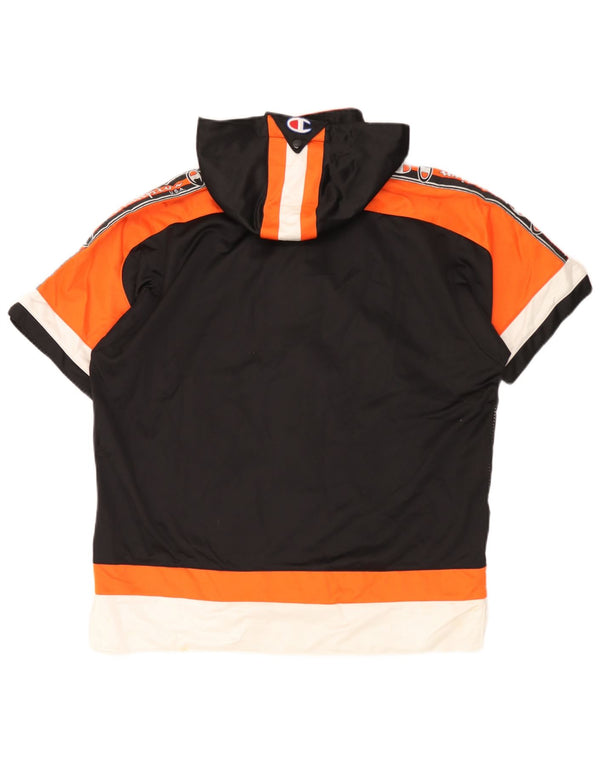 Champion Chaqueta de chándal con capucha para niños 11-12 años Bloque de color negro
