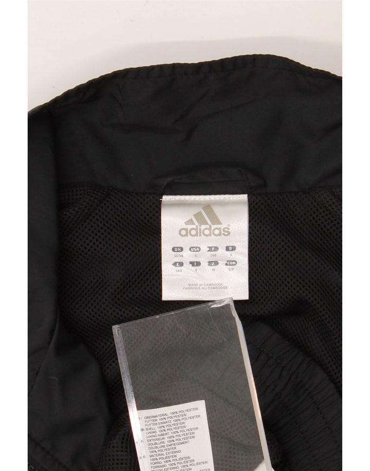 Adidas - Chaqueta de chándal para hombre, talla 36/38, poliéster negro pequeño