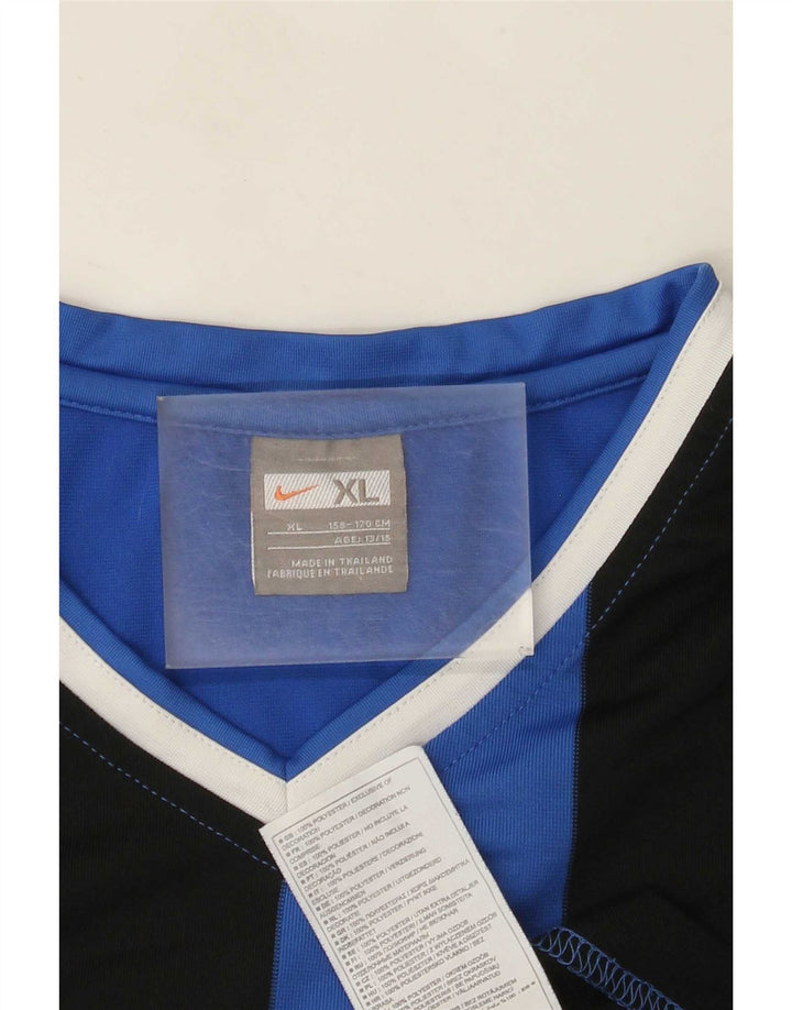 Nike Camiseta Niño Top 13-14 Años XL Azul Rayas Poliéster