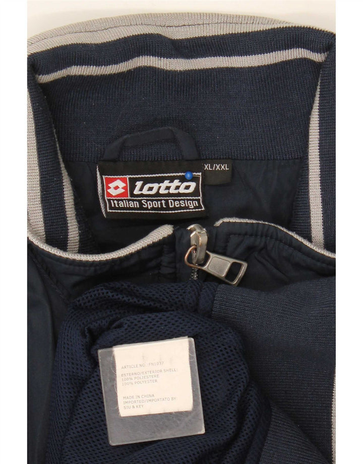 Chaqueta bomber Lotto para hombre ES 42 XL Azul marino Poliéster