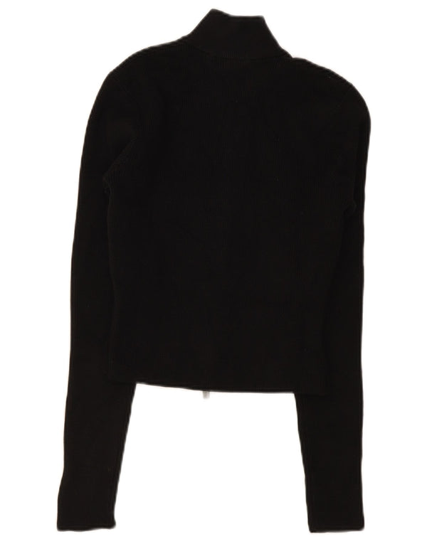 Dickies Suéter tipo cárdigan corto para mujer UK 4 XS Negro