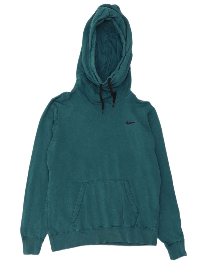 Nike - Sudadera con capucha para mujer, talla 40, talla grande, algodón azul