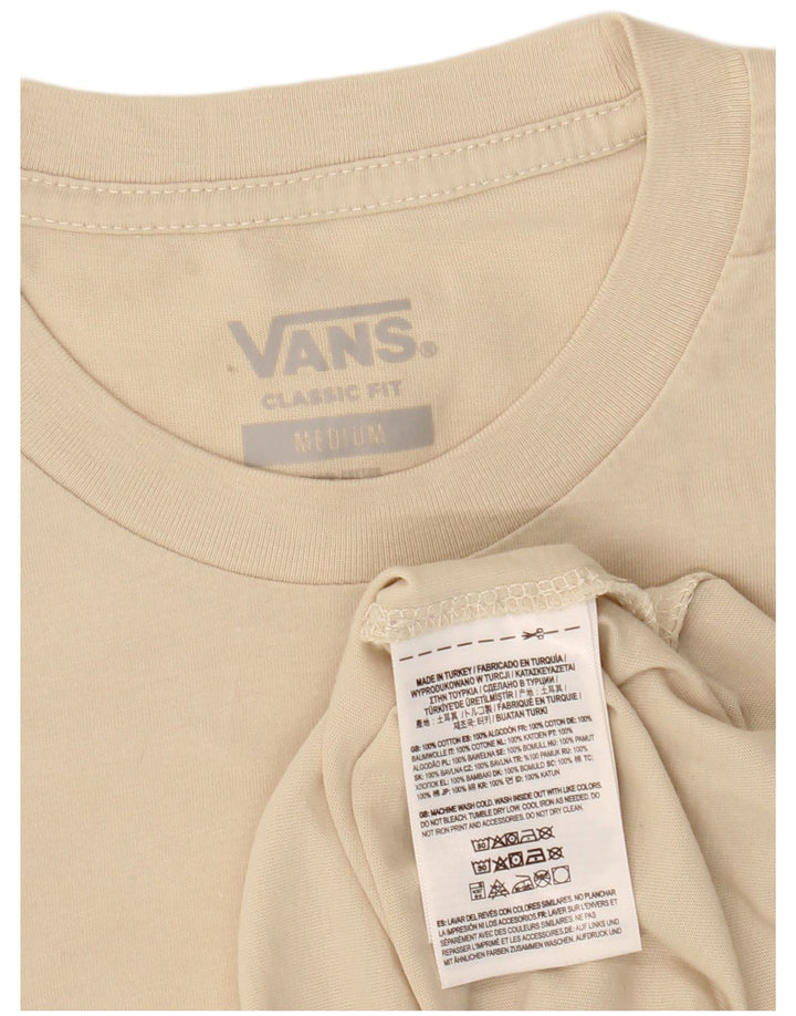 Vans Hombre Classic Fit Graphic Camiseta Top Algodón Beige Medio
