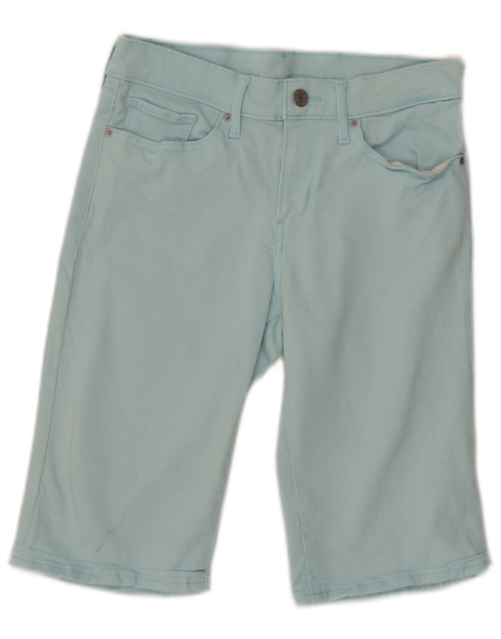 LEVI'S Shorts Vaqueros Mujer W27 Small Turquesa Algodón