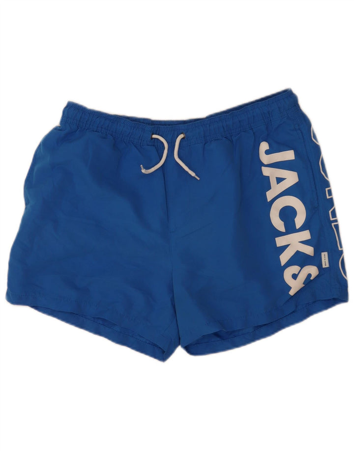Jack & Jones Hombre Graphic Bañador Shorts XL Poliéster Azul